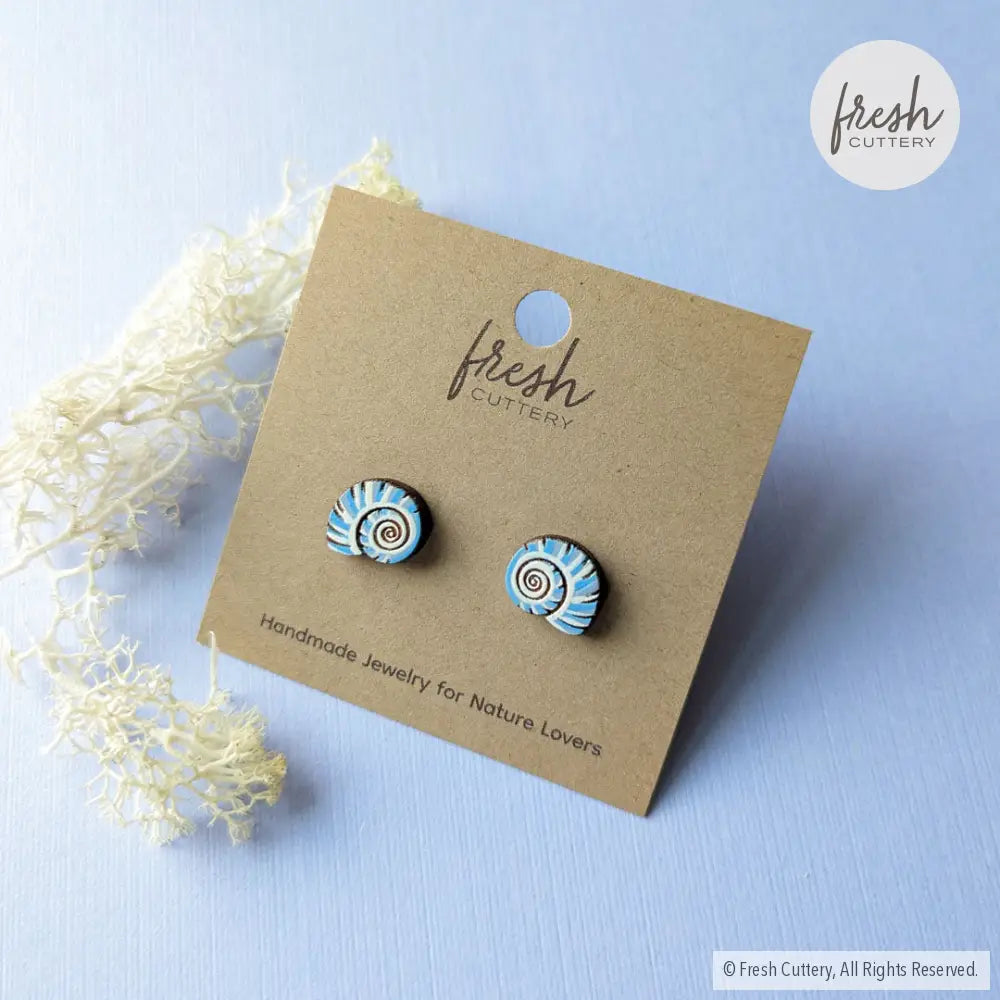 Blue Moon Sea Snail Studs