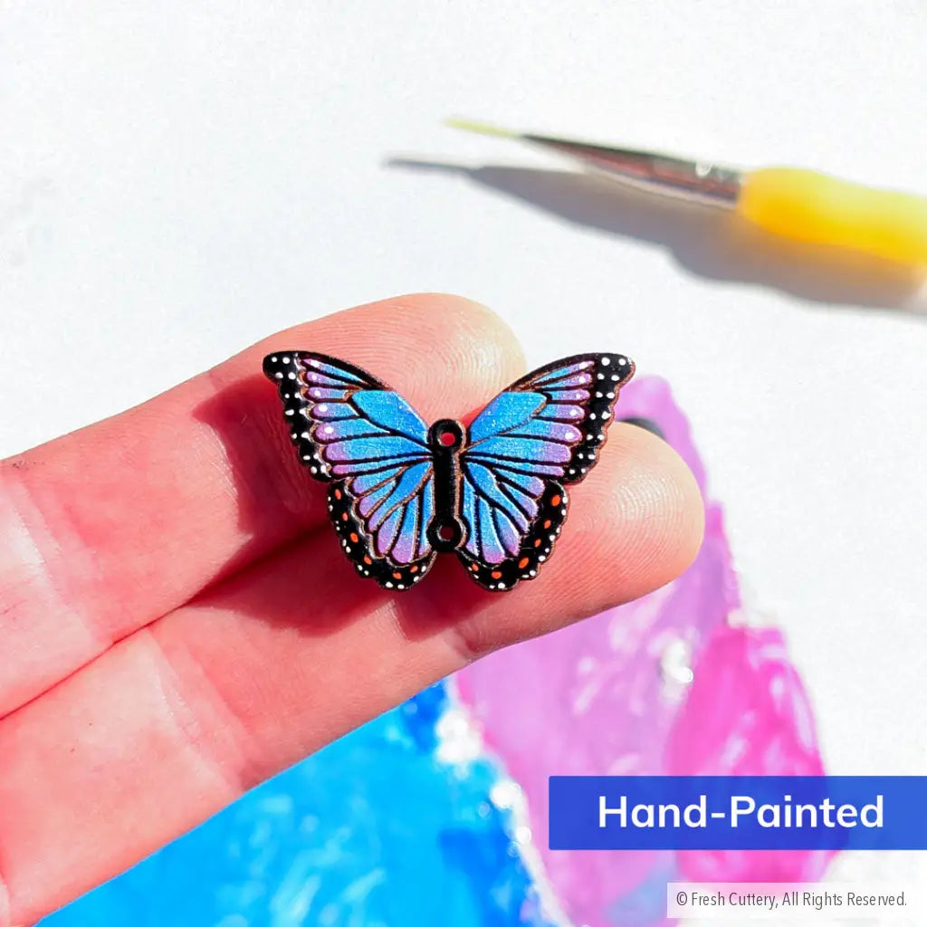 Blue Morpho Earrings - Dangle and Drop Earrings