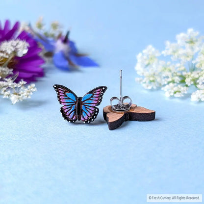 Blue Morpho Studs - Studs