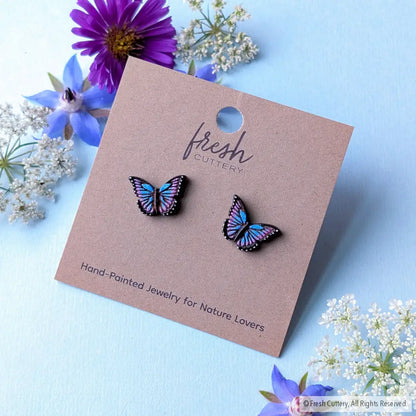 Blue Morpho Studs - Studs
