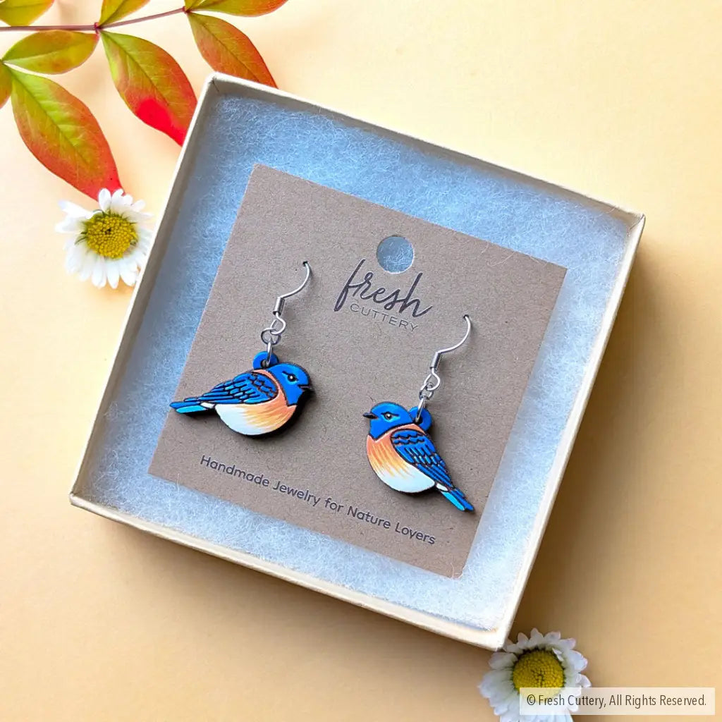 Bluebird Earrings Dangle and Drop Earrings
