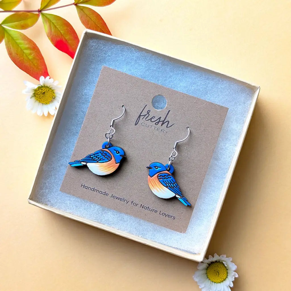 Bluebird Earrings Dangle and Drop Earrings