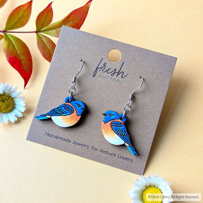 Bluebird Earrings Dangle and Drop Earrings