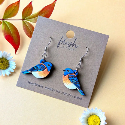 Bluebird Earrings Dangle and Drop Earrings