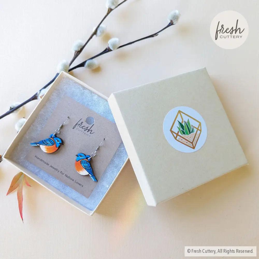 Bluebird Mini Hoops Dangle And Drop Earrings