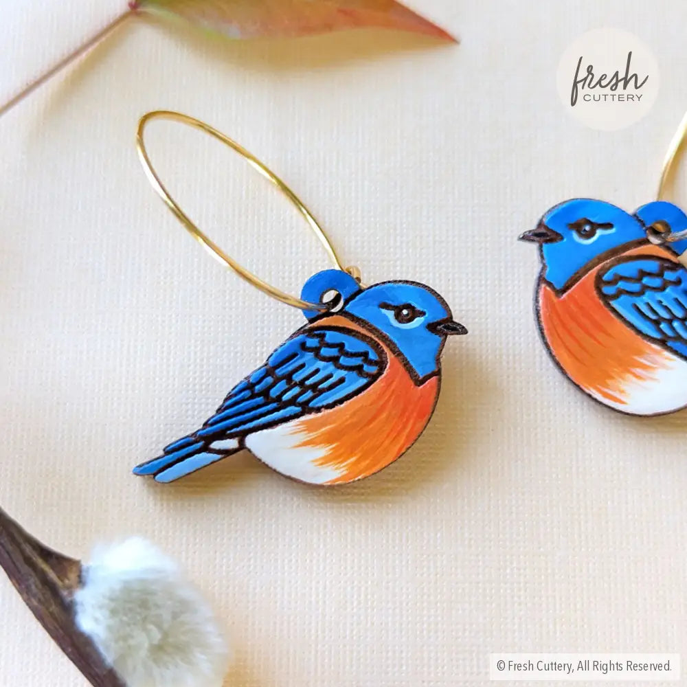 Bluebird Mini Hoops Dangle And Drop Earrings