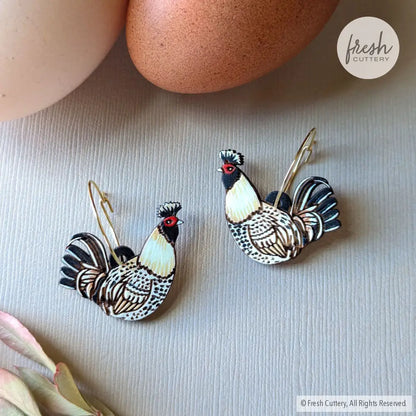 Brabanter Rooster Hoops 20Mm Gold Dangle And Drop Earrings