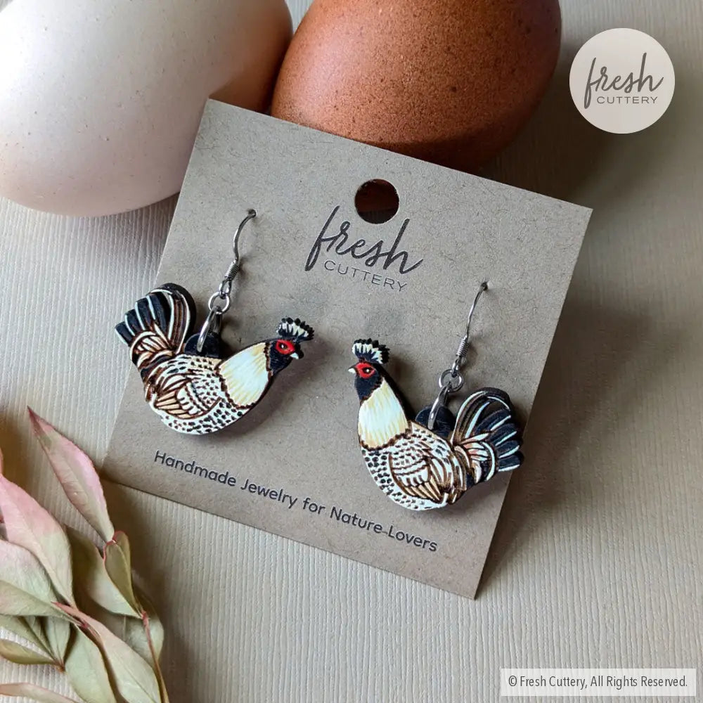 Brabanter Rooster Hoops Dangle And Drop Earrings