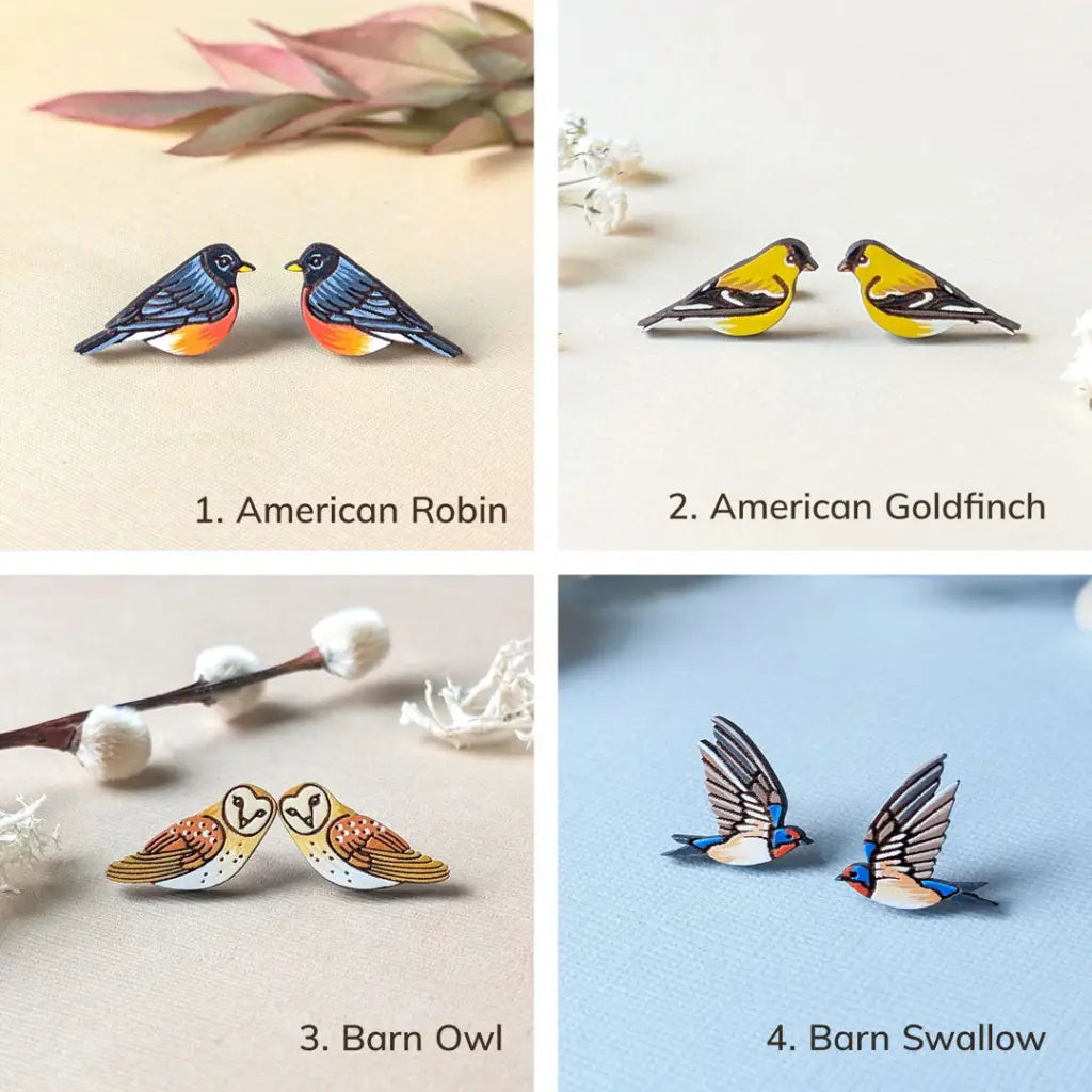 Build-Your-Own Bird Lovers Set Studs