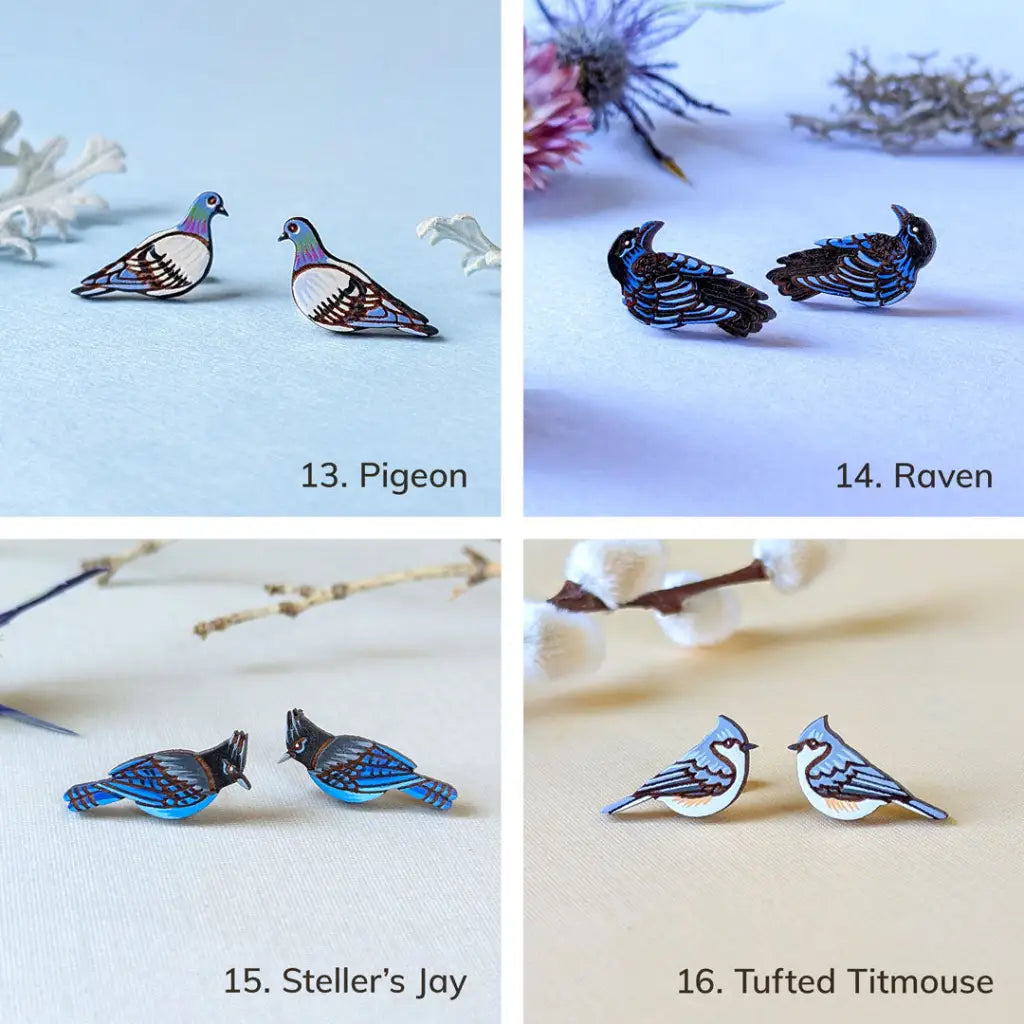 Build-Your-Own Bird Lovers Set Studs