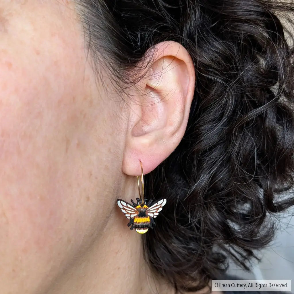 Bumblebee Earrings Dangle and Drop Earrings