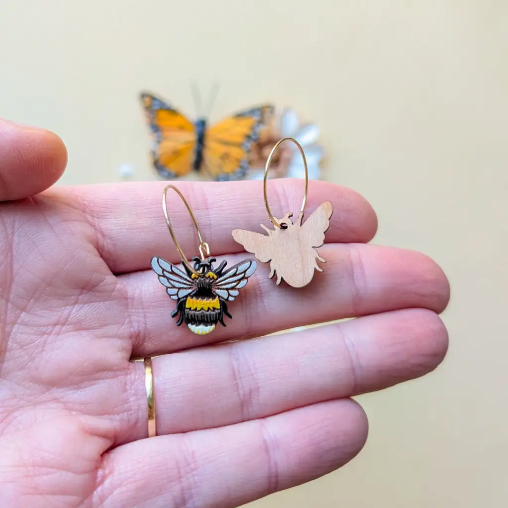 Bumblebee Earrings Dangle and Drop Earrings