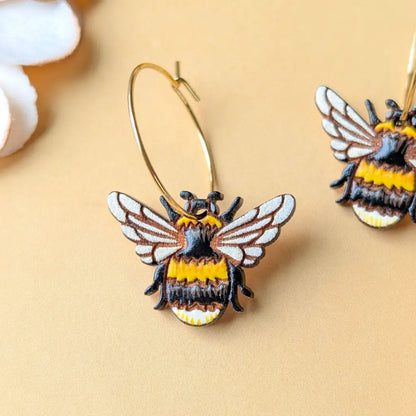 Bumblebee Earrings Dangle and Drop Earrings