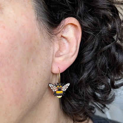 Bumblebee Earrings Dangle and Drop Earrings