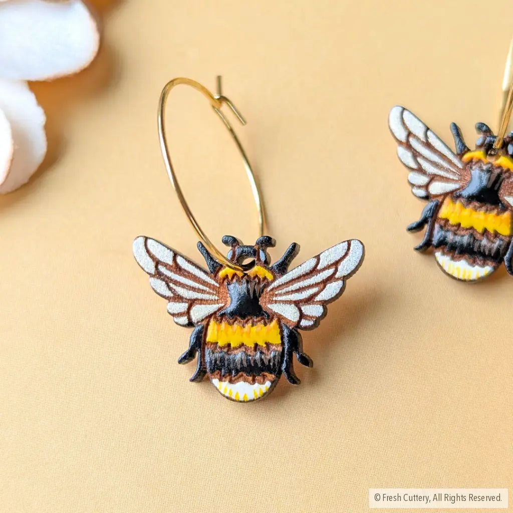 Bumblebee Earrings Dangle and Drop Earrings
