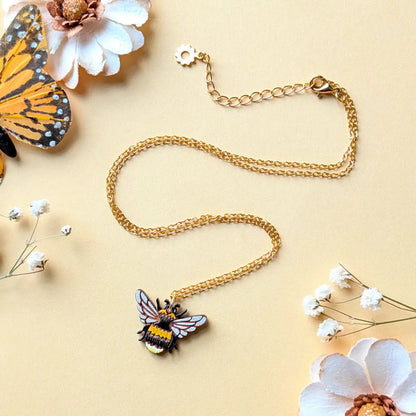 Bumblebee Necklace Gold Necklaces