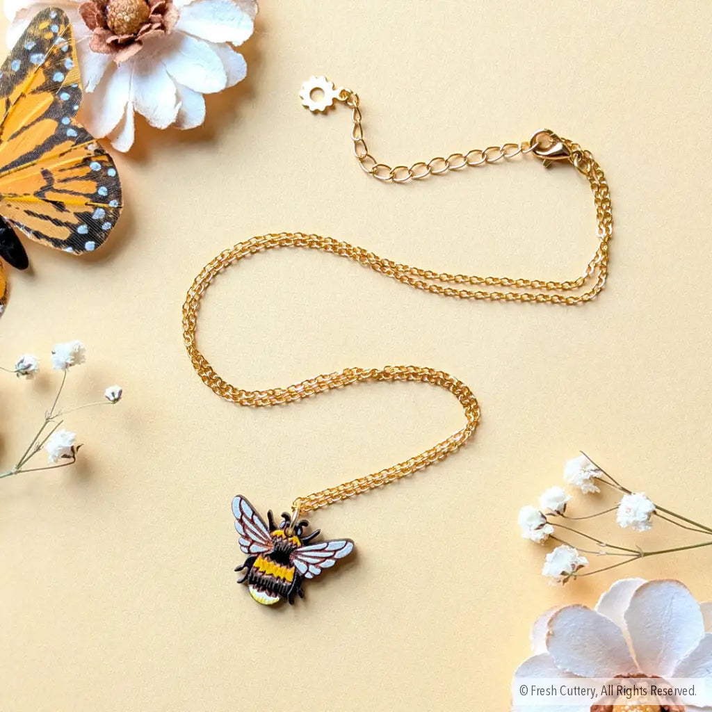 Bumblebee Necklace Gold Necklaces