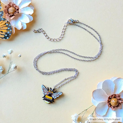 Bumblebee Necklace Silver Necklaces