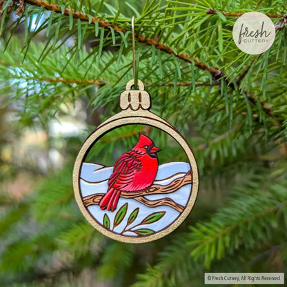 Cardinal Bird Ornament Ornaments