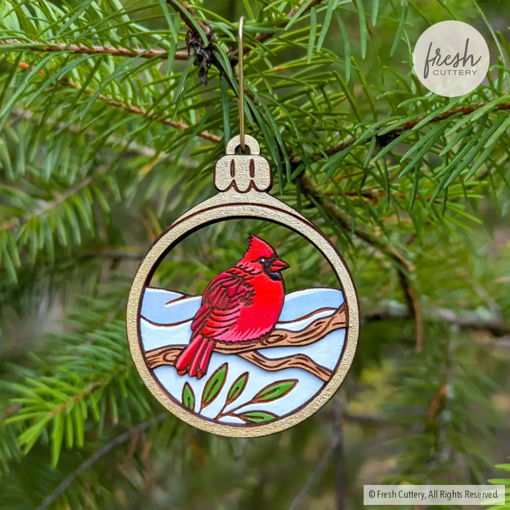 Cardinal Bird Ornament Ornaments