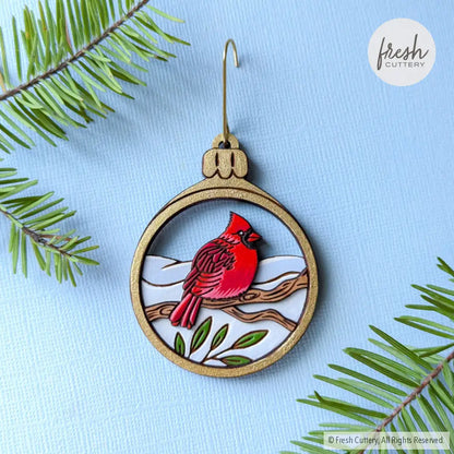 Cardinal Bird Ornament Ornaments