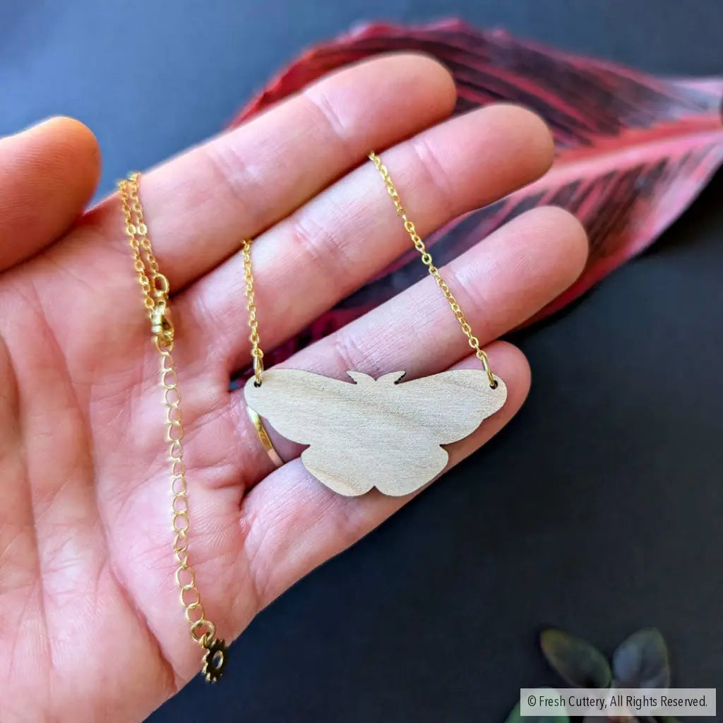 Cecropia Moth Necklace - Necklaces