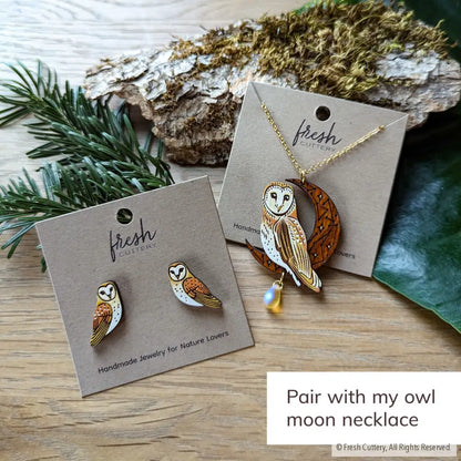Celestial Owl Statement Necklace Necklaces