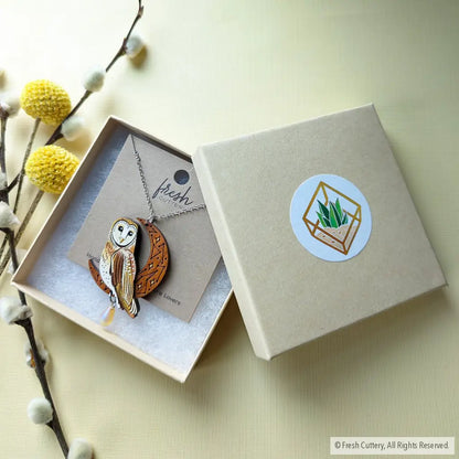 Celestial Owl Statement Necklace Necklaces