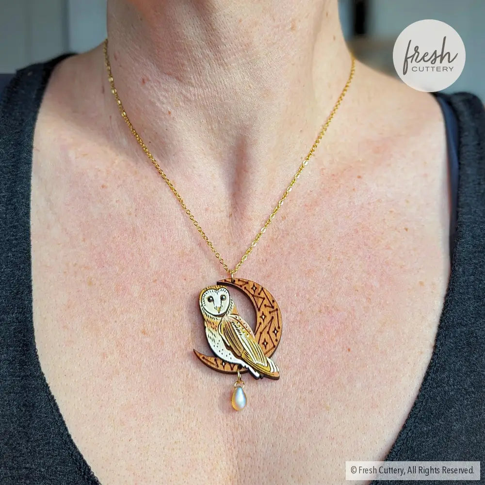 Celestial Owl Statement Necklace Necklaces