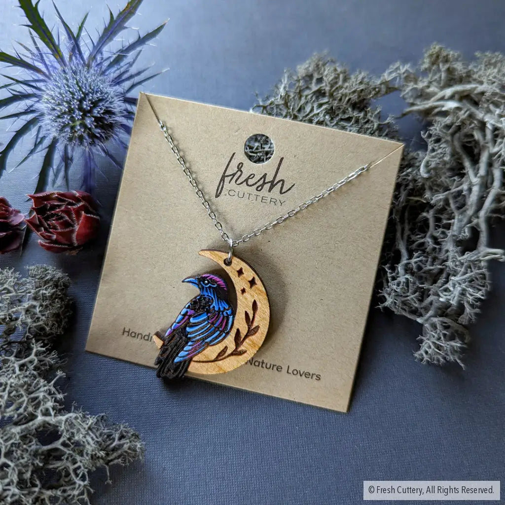 Mini Celestial Raven Necklace Necklaces