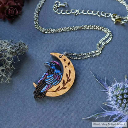 Mini Celestial Raven Necklace Necklaces