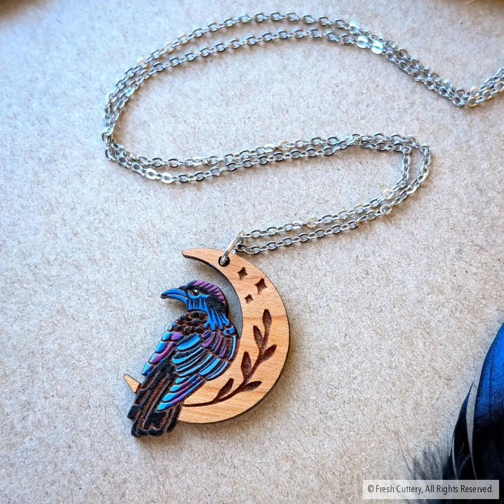 Celestial Raven Necklace - Necklaces