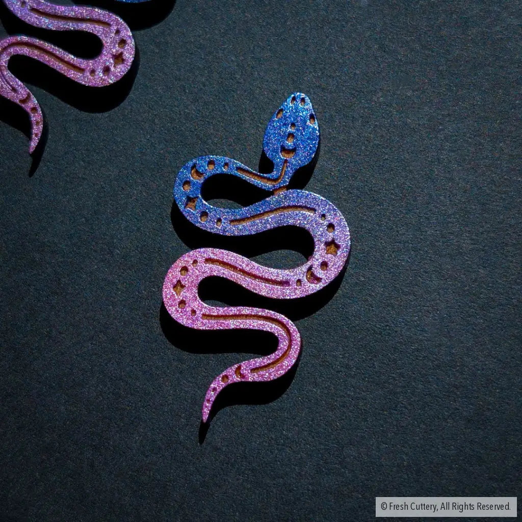 Celestial Snake Earrings - Studs
