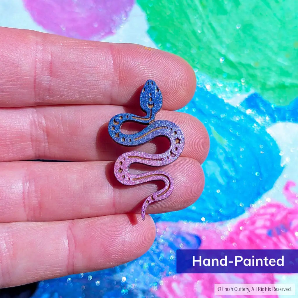 Celestial Snake Earrings - Studs