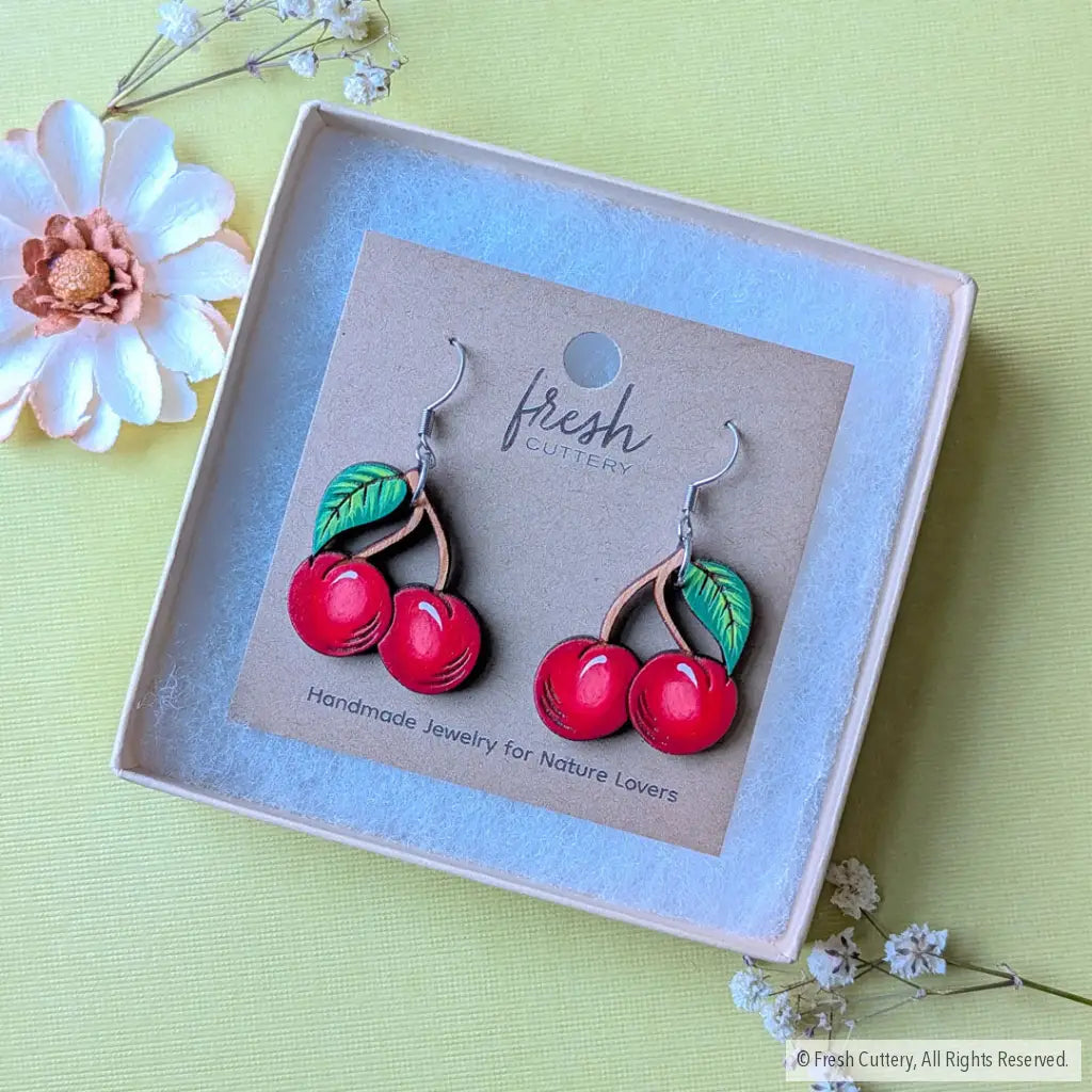 Cherry Earrings Dangle and Drop Earrings