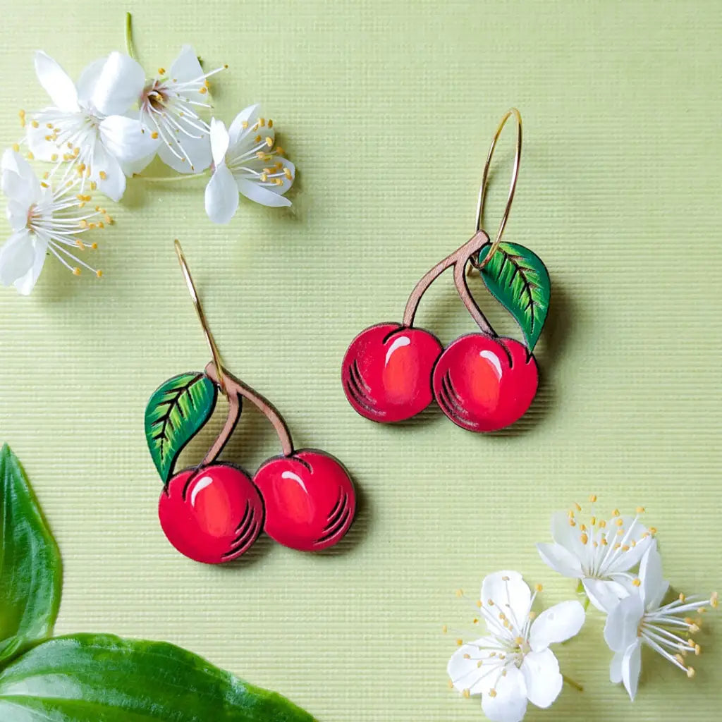 Cherry Earrings Dangle and Drop Earrings
