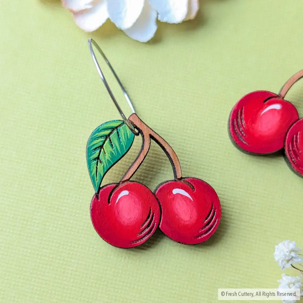 Cherry Earrings Dangle and Drop Earrings