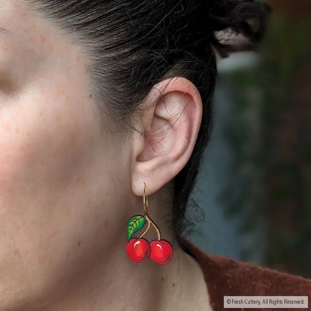 Cherry Earrings Dangle and Drop Earrings