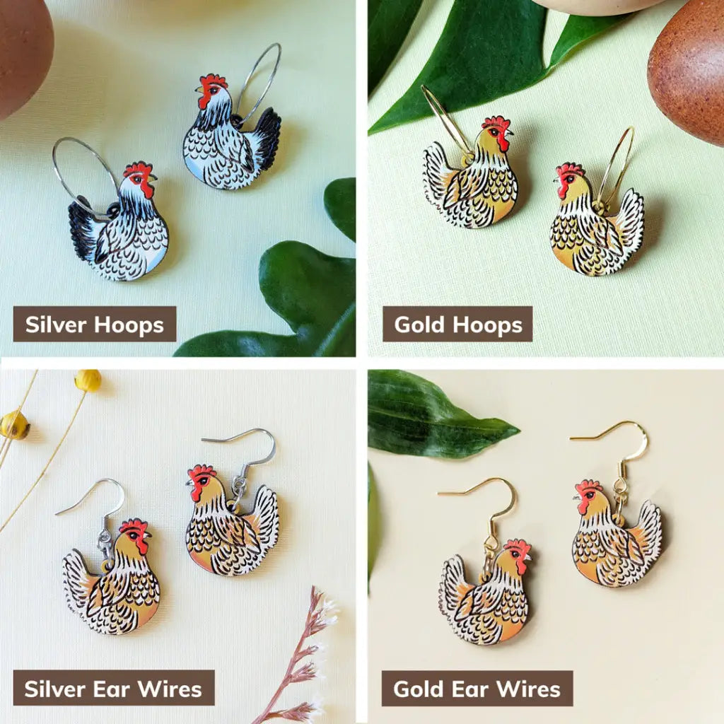Chicken Earrings Dangle And Drop