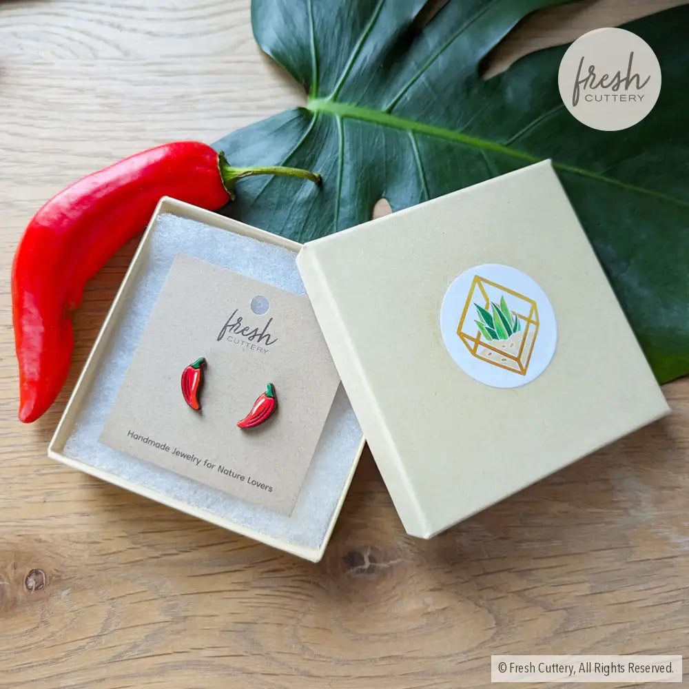 Chili Pepper Studs