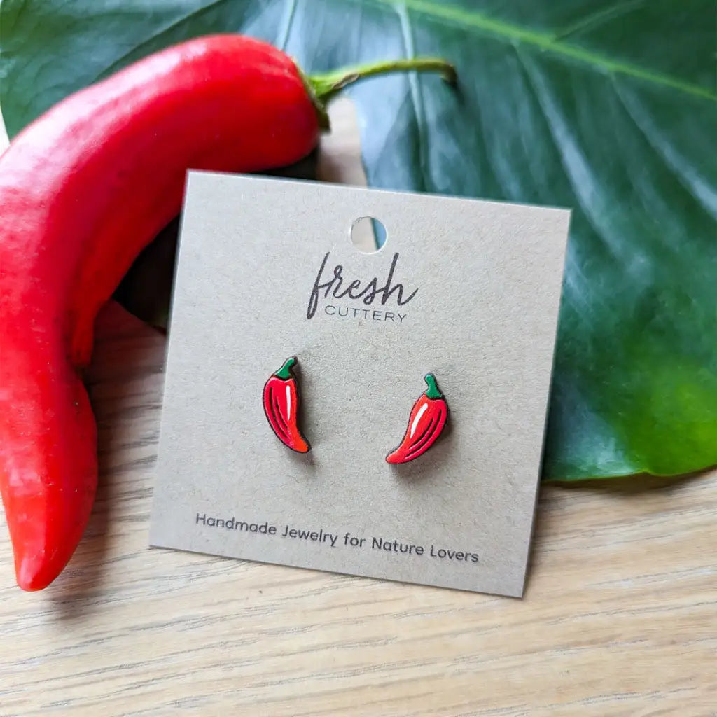 Chili Pepper Studs