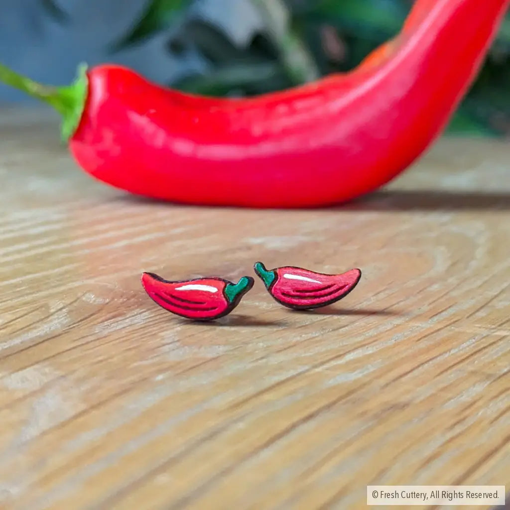 Chili Pepper Studs