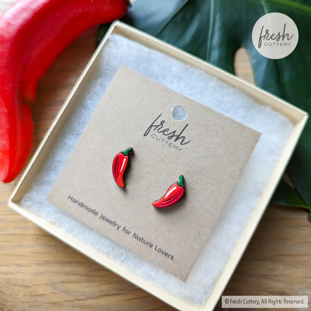 Chili Pepper Studs