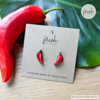 Chili Pepper Studs