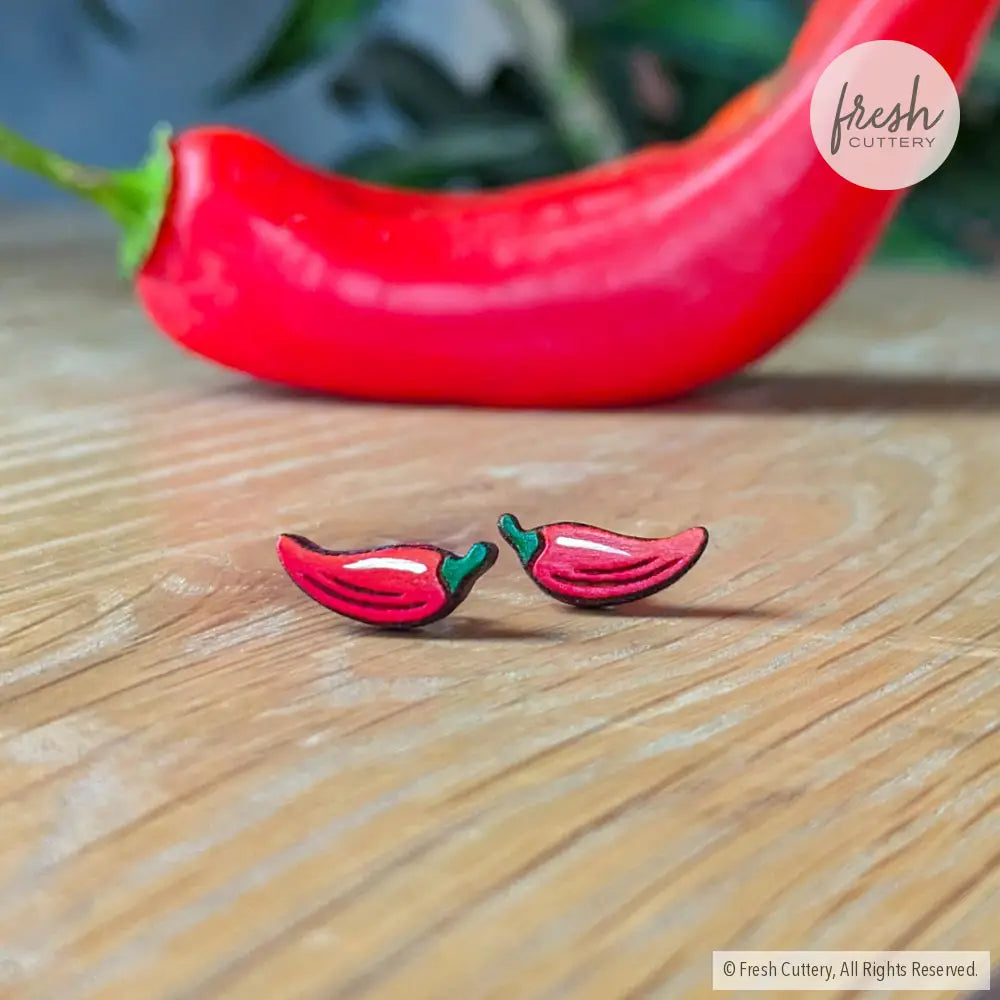 Chili Pepper Studs