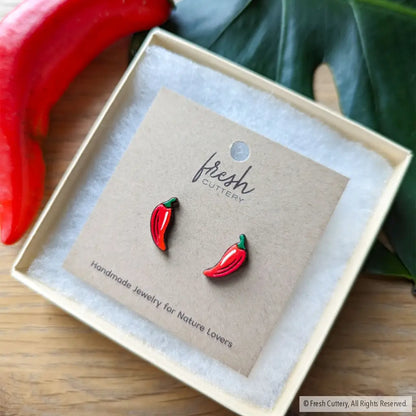 Chili Pepper Studs