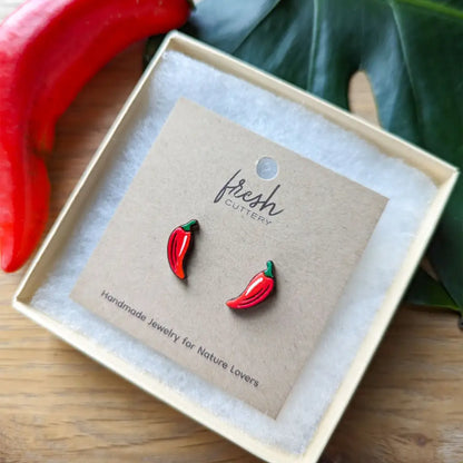 Chili Pepper Studs