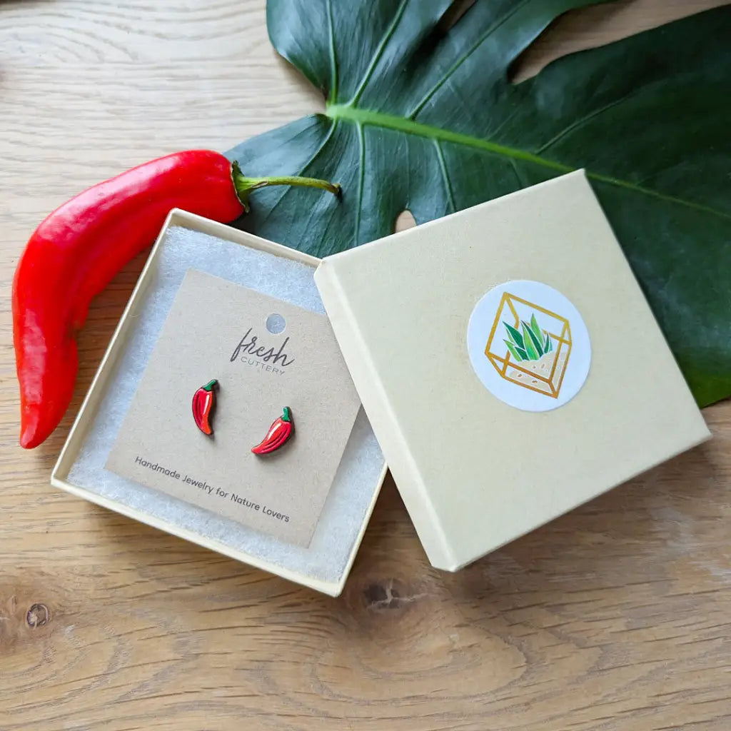 Chili Pepper Studs