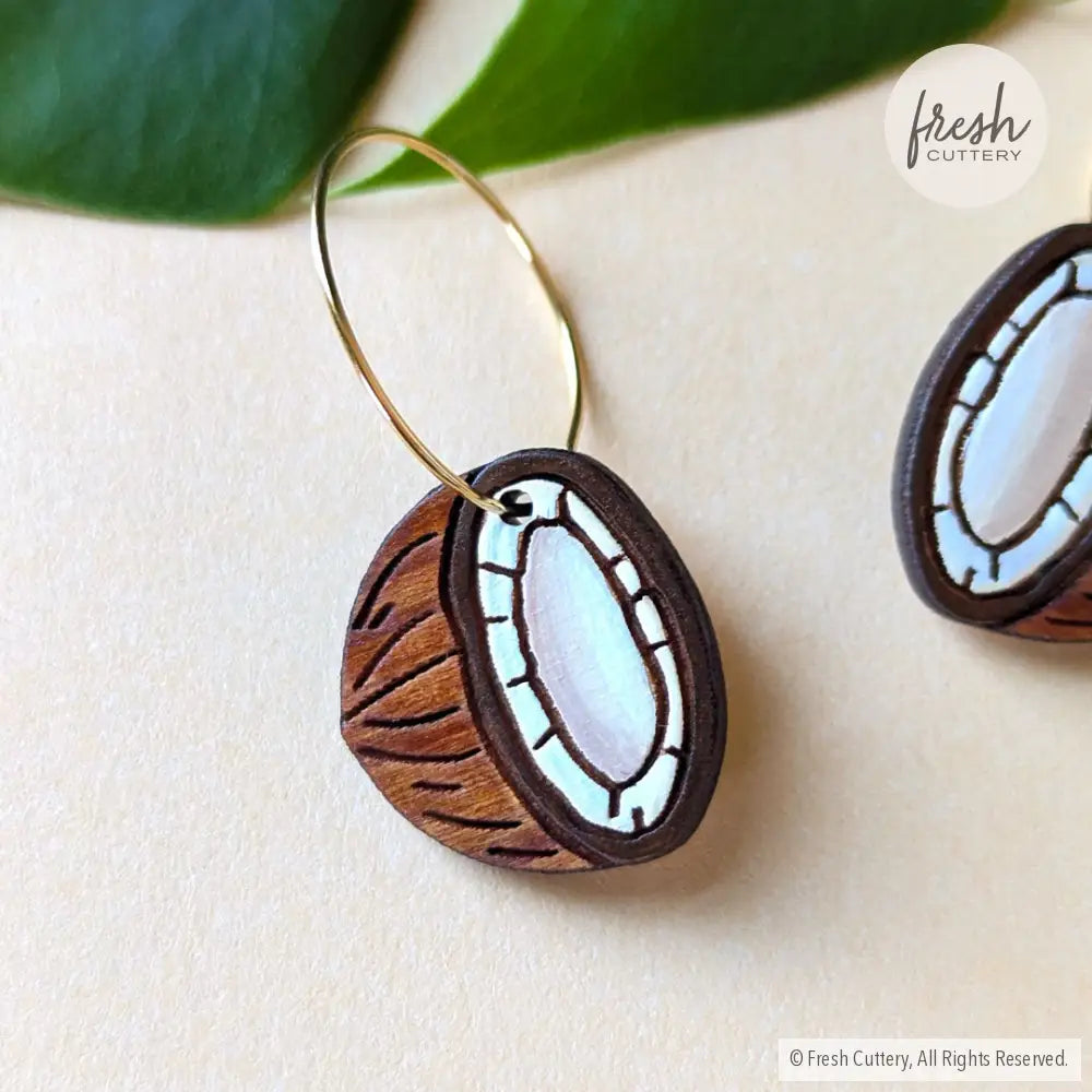 Coconut Earrings Dangle And Drop