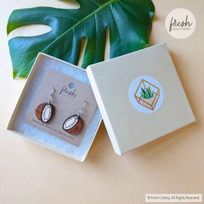 Coconut Earrings Dangle And Drop